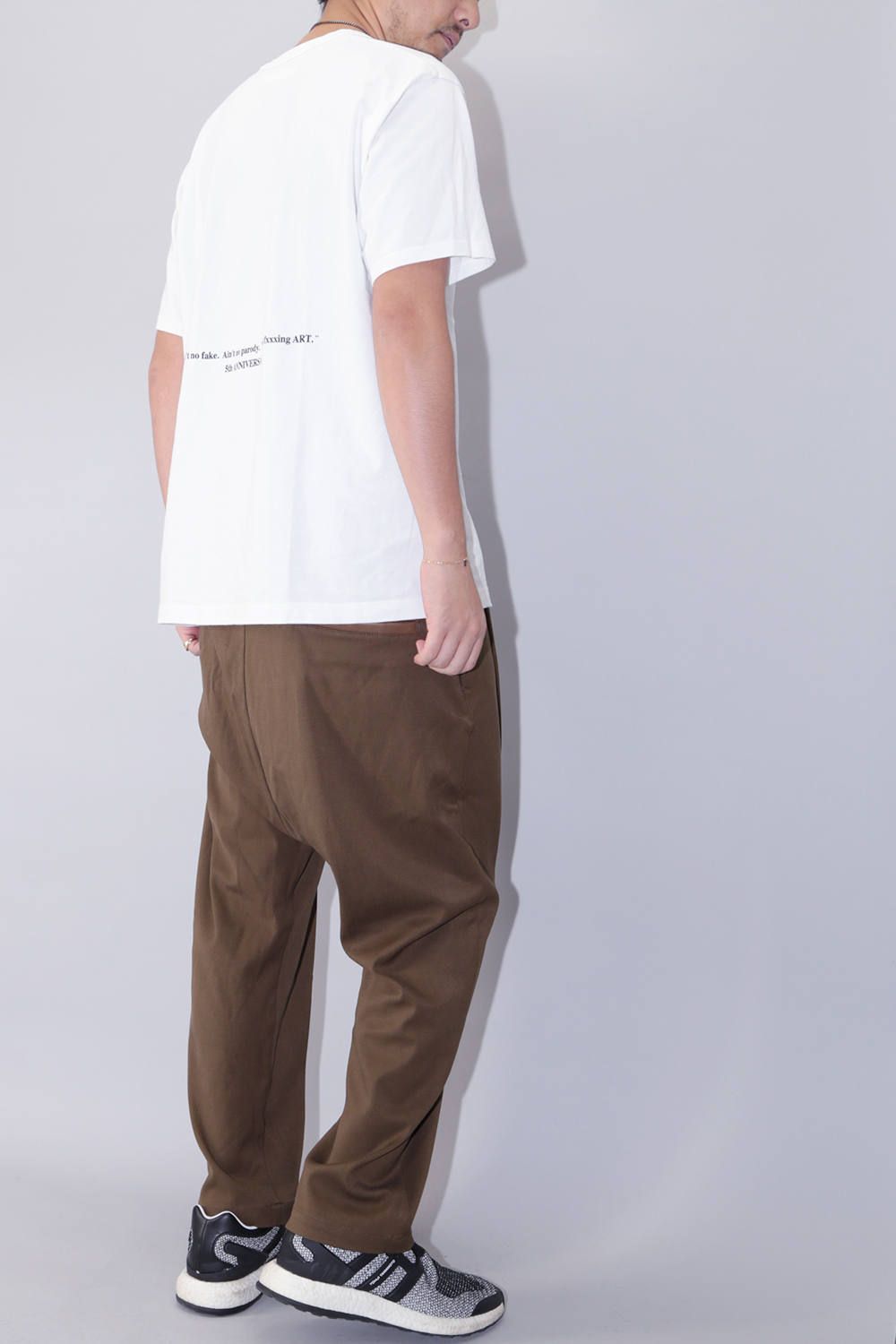 [未使用]イサムカタヤマバックラッシュレーヨンシルク ストレッチ サルエルパンツ ISAMU KATAYAMA BACKLASH - Cotton Canvas Stretch Chintz Semi