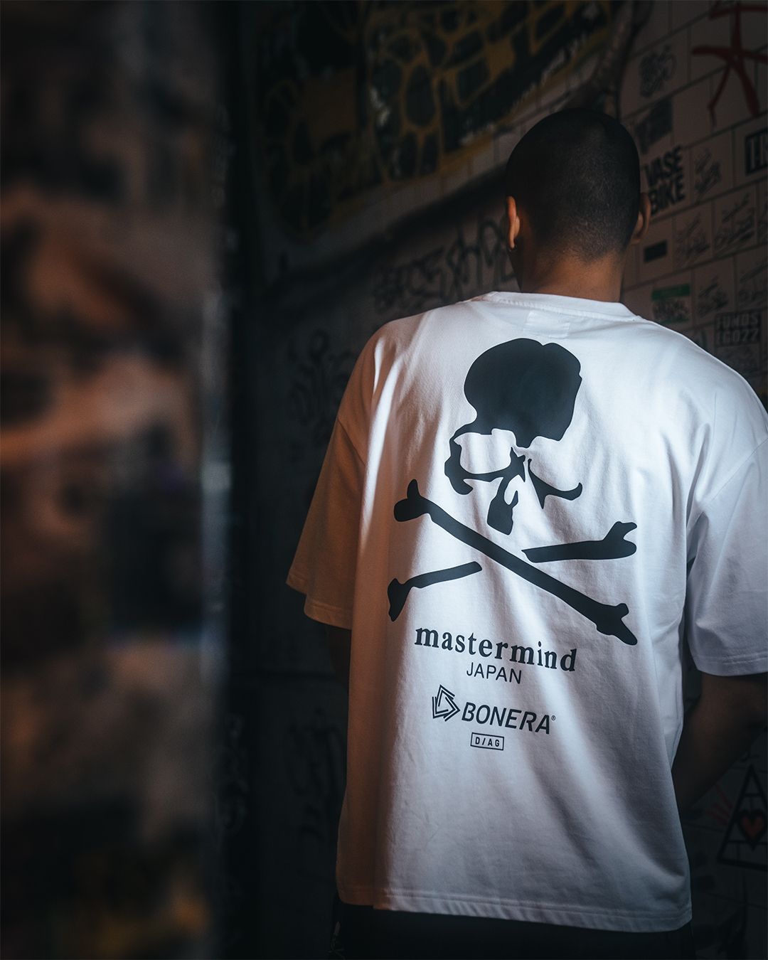 【mastermindJAPAN】 xBONERA  SHORT SLEEVE T-SHIRT WHITE