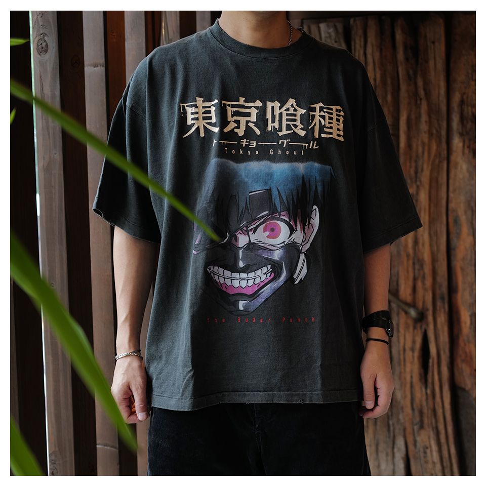 東京喰種 S/S T-Shirt (KANEKI MASK) Black