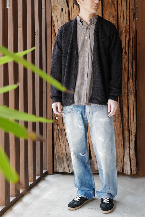 MINEDENIMカーディガンSTYLE