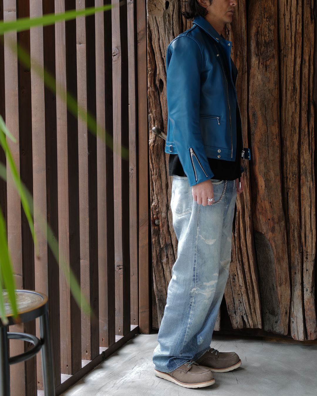 Lewis Leathers  ： Cyclone -サイクロン- 【Slim-Fit】  VintageTurquoise
