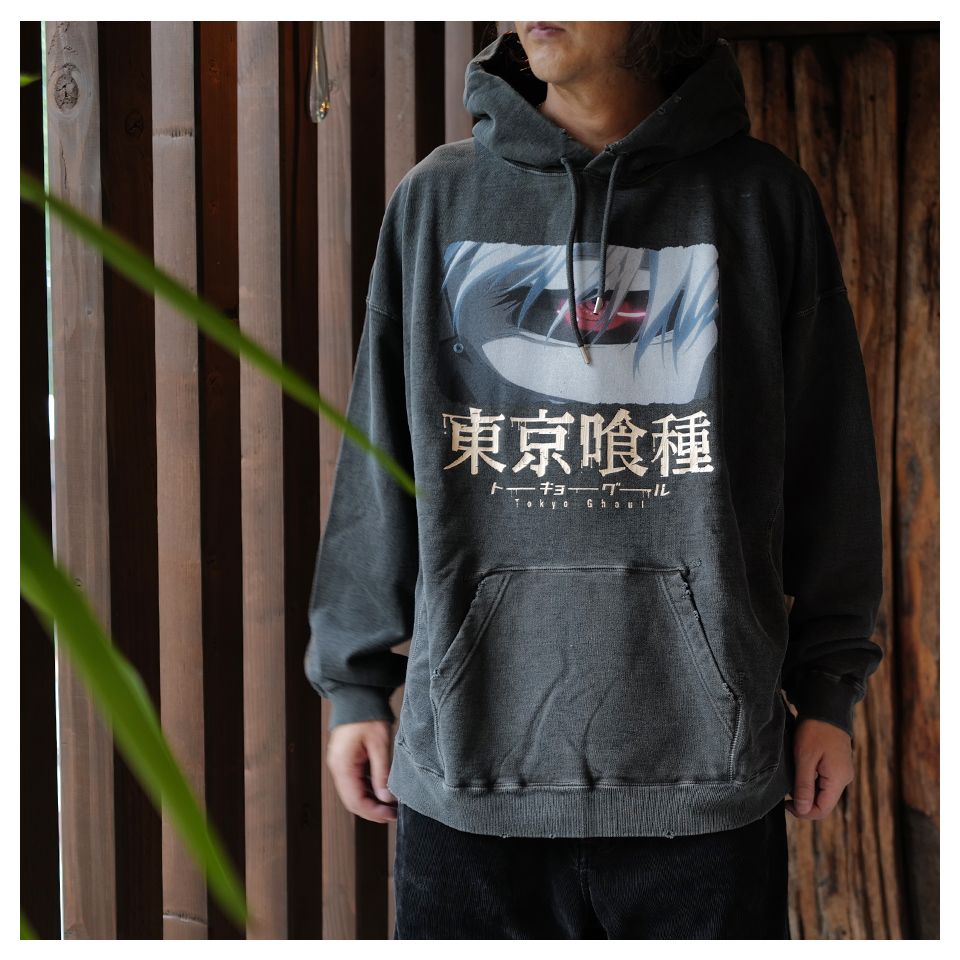 THE SUGAR PUNCH - 東京喰種 Hoodie (KANEKI BACK BORN) Black