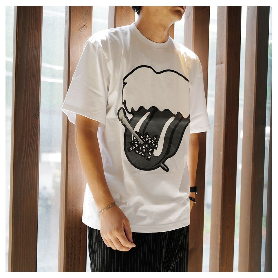 【Last1 M】GX-S23-NNST-01 x NUMBER (N)INE T-SHIRT WHITE ...