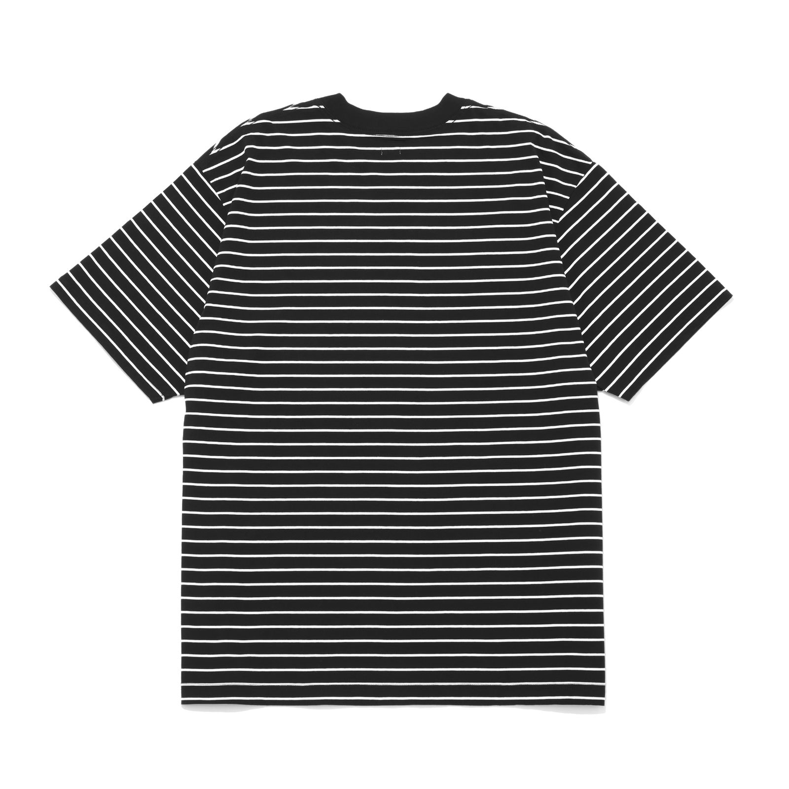 HIGH GAUGE BORDER T-SHIRT  [BLACK]