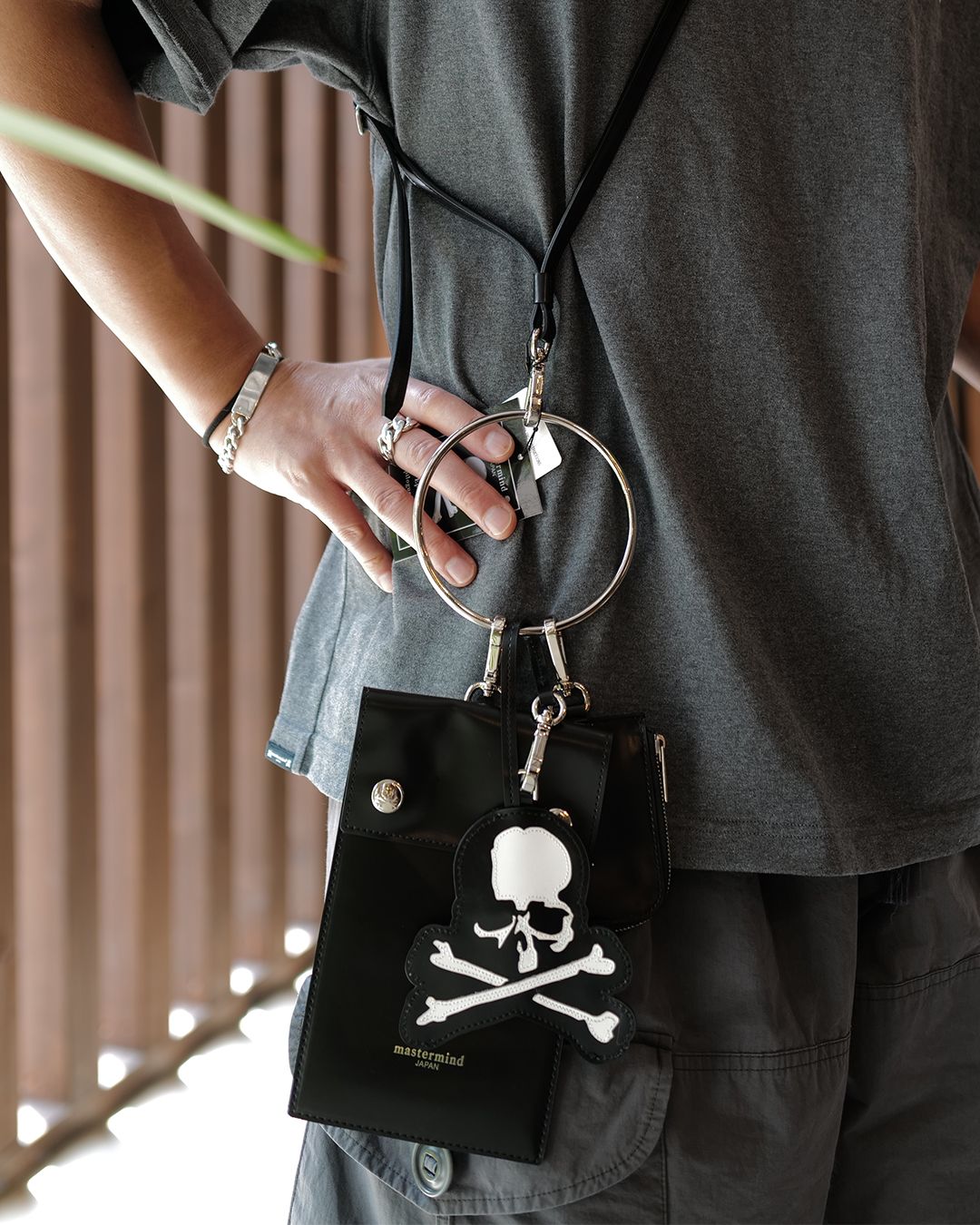 【mastermindJAPAN】 TRAVEL PASSPORT BAG  BLACK