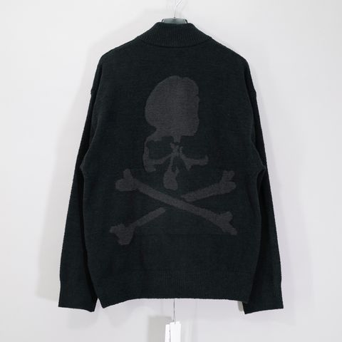 【MASTERMIND WORLD】 LOUNGE FULL-ZIP TRACK JACKET BLACK x CHARCOAL