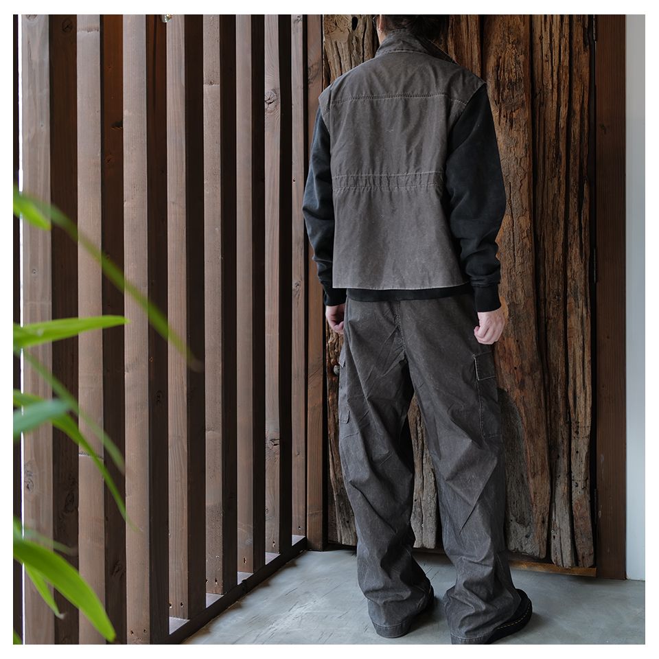 FIRM VEST  Brown Wash Out Nylon