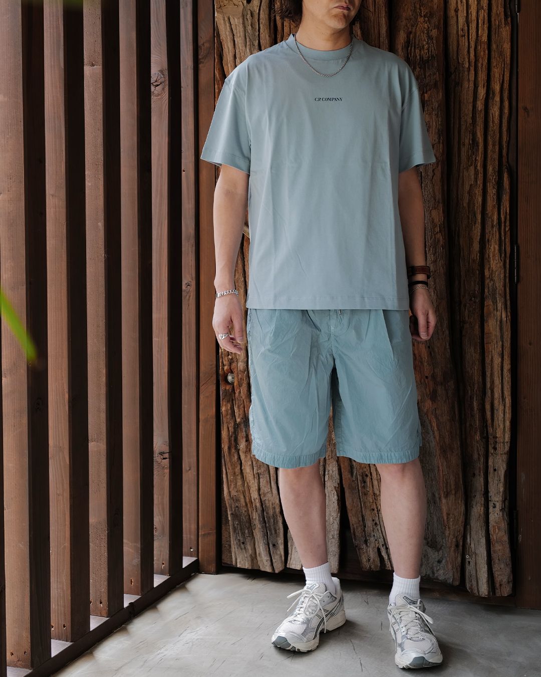 30/1 JERSEY SHORT SLEEVE LOGO T-SHIRT [BLUE]