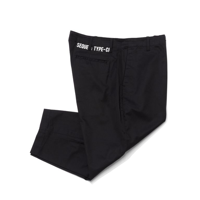 SEQUEL - 【Last1 L】SQ-24SS-PT-05 CHINO PANTS (TYPE-CP) BLACK | River 