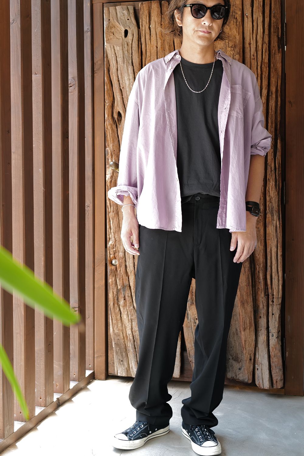 OUR LEGACY - Last1Size48 CHINO 22 Black Worsted Wool | River