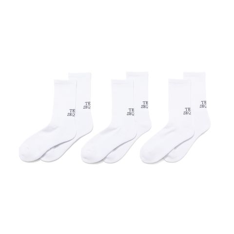 SQ-24SS-SO-03  SOCKS(3PIECE 1PACK)  WHITE