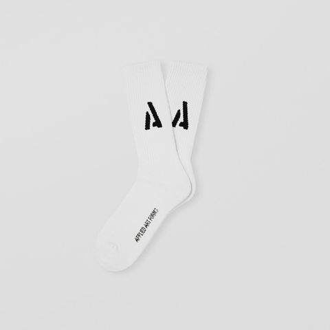 UU2-1 Heavyweight Socks Ecru/Black