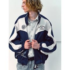 【Last1 M】C2H4 x MMJ Cabin Track Jacket    Navy & Cream
