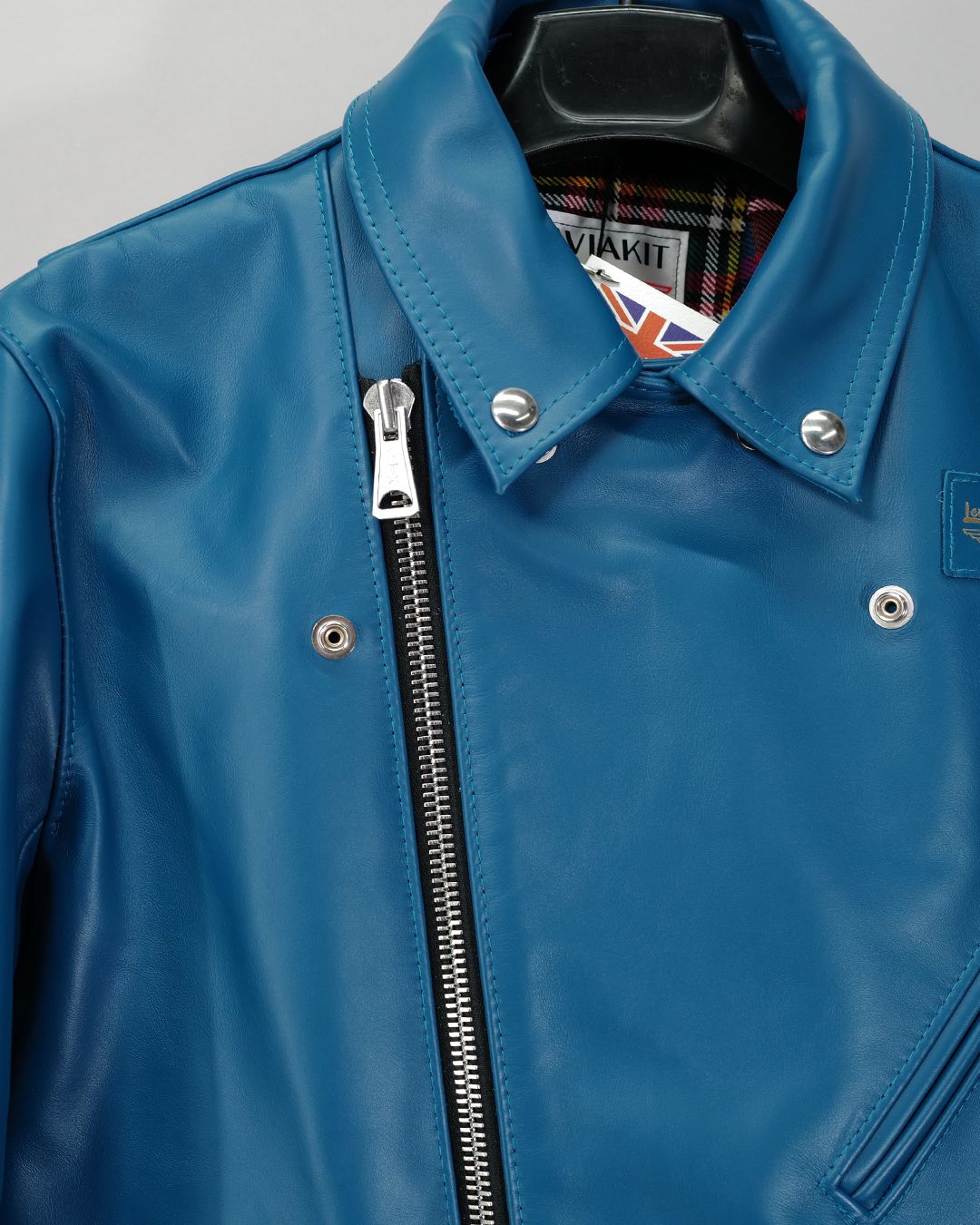 Cyclone -サイクロン- 【Tight-Fit】   (ホースレザー / 裏地:タータンチェック/) VintageTurquoise