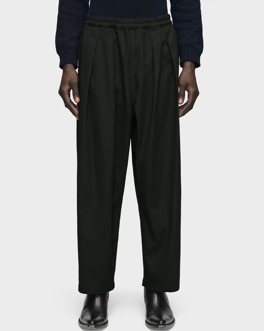 ドロップライズ コットントラウザーズ [BLACK]