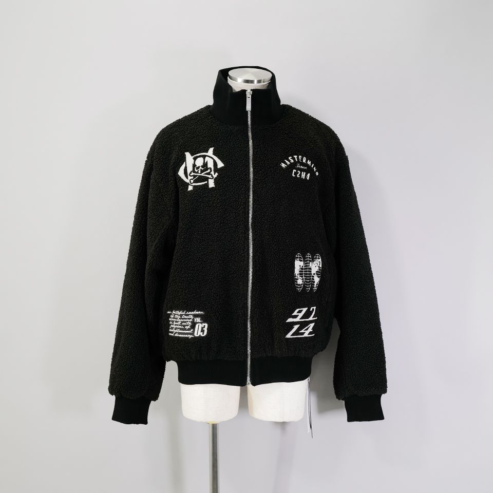 mastermind JAPAN - C2H4 x MMJ Fleece Jacket Fuzzy Black | River