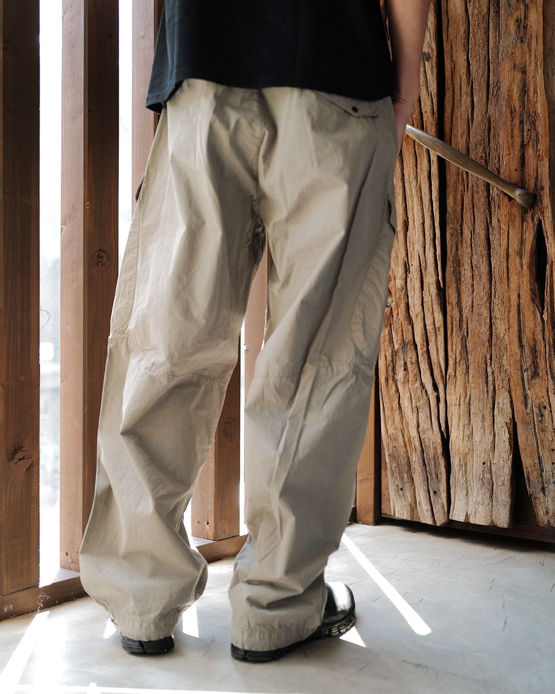 MICRO-REPS BOXY LENS CARGO PANTS -FALLEN ROCK-