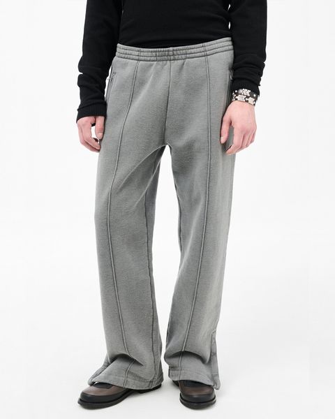 TRACK PANTS   Worn Black Hefty Fleece