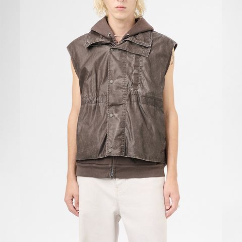 FIRM VEST  Brown Wash Out Nylon