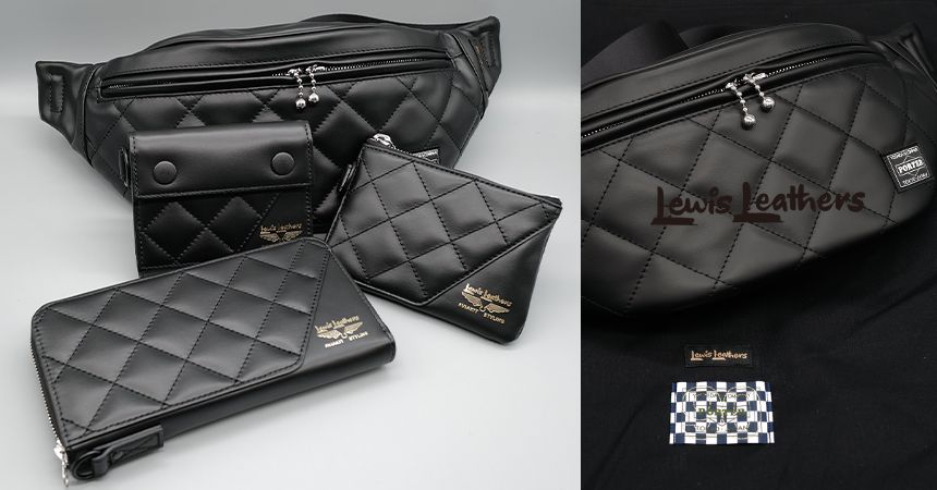 小物 PORTER Lewis Leathers Multi Pouch Black Lewis Leathers - Lewis Leathers x PORTER MULTI POUCH (商品代金に