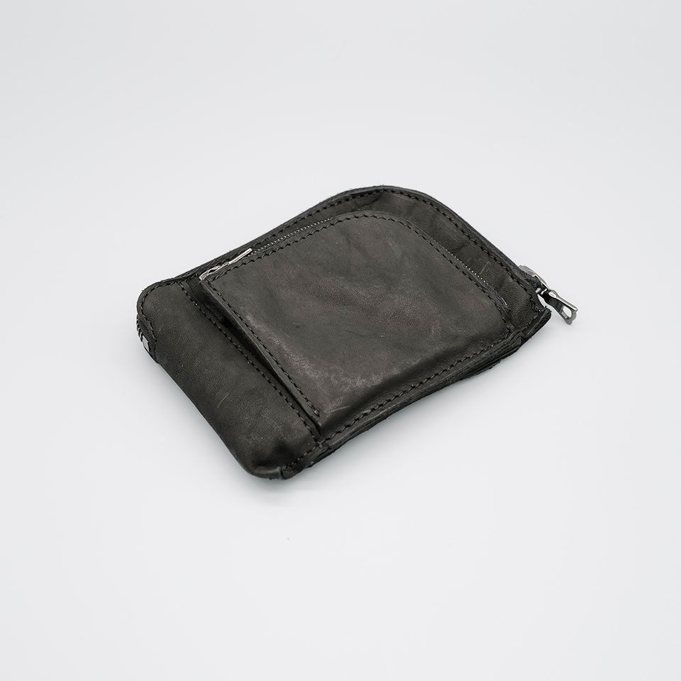 ISAMU KATAYAMA BACKLASH - JP SHOULDER GARMENT-DYED COMPACT WALLET