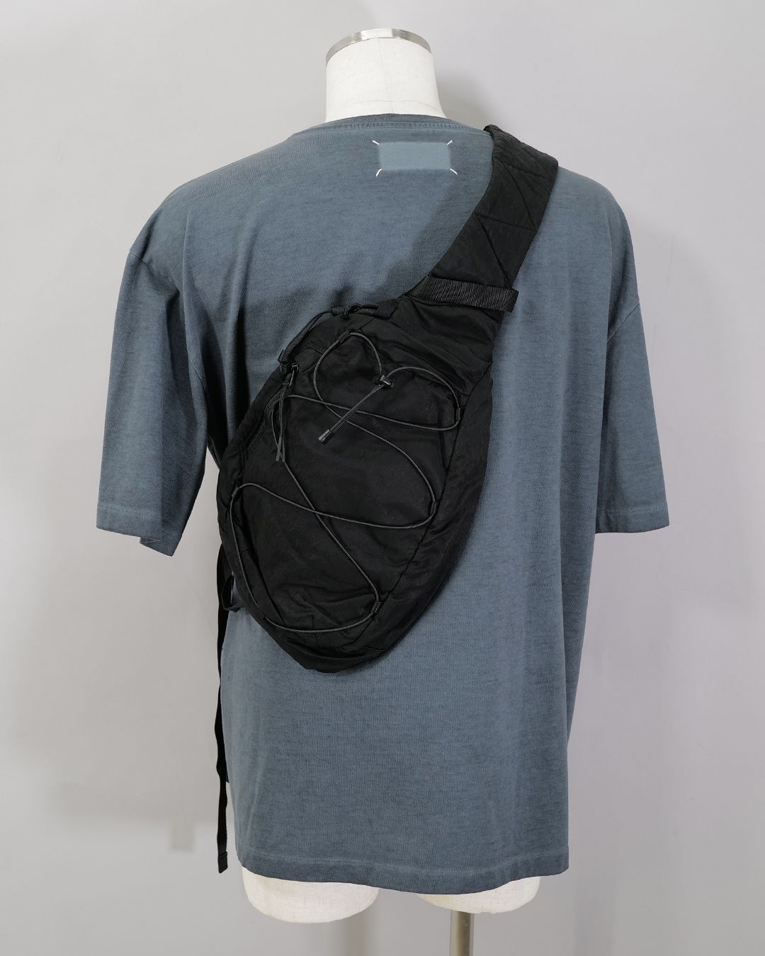 Nylon B Crossbody Backpack  Black