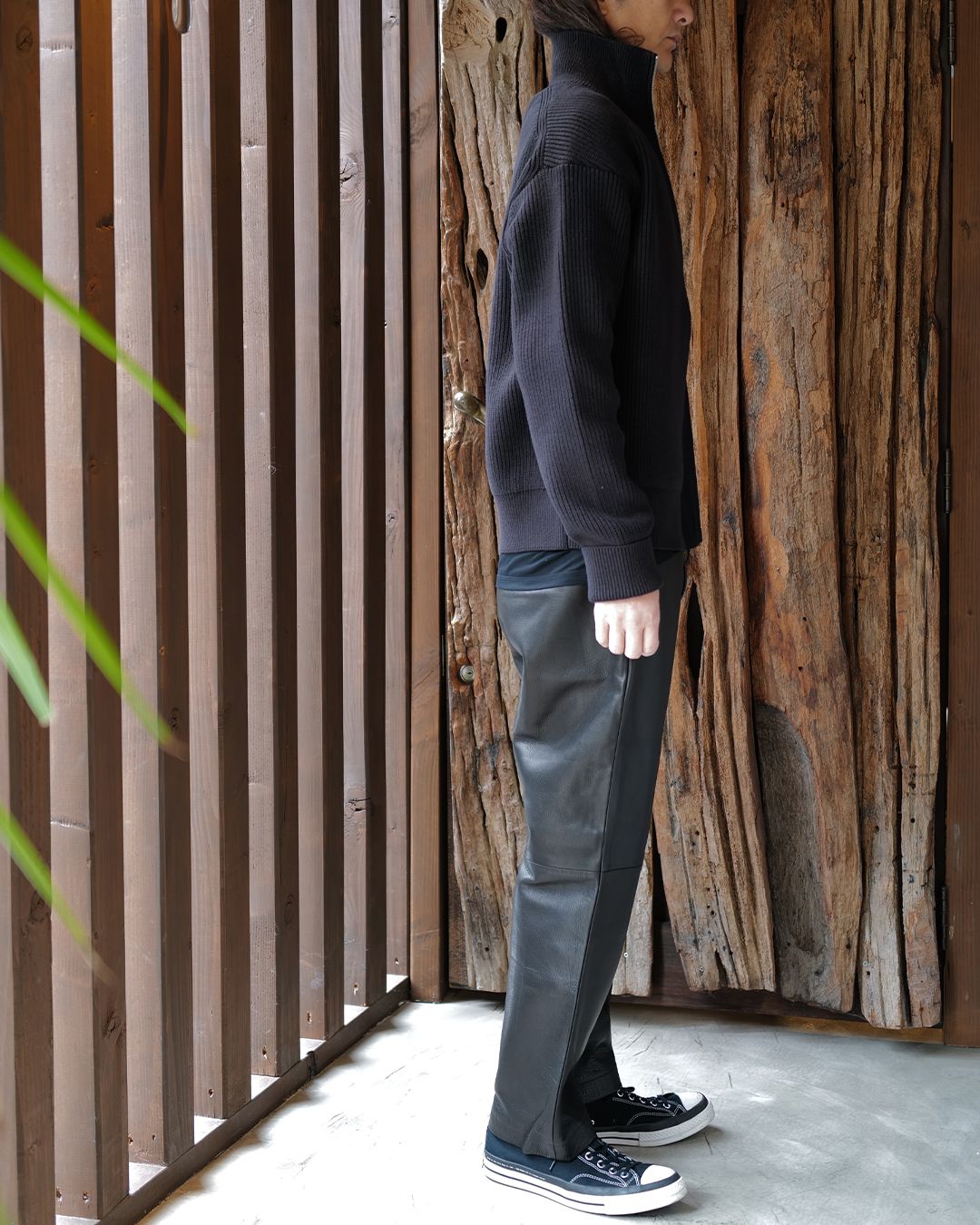 SEQUEL -TypeF- COW LEATHER PANTS