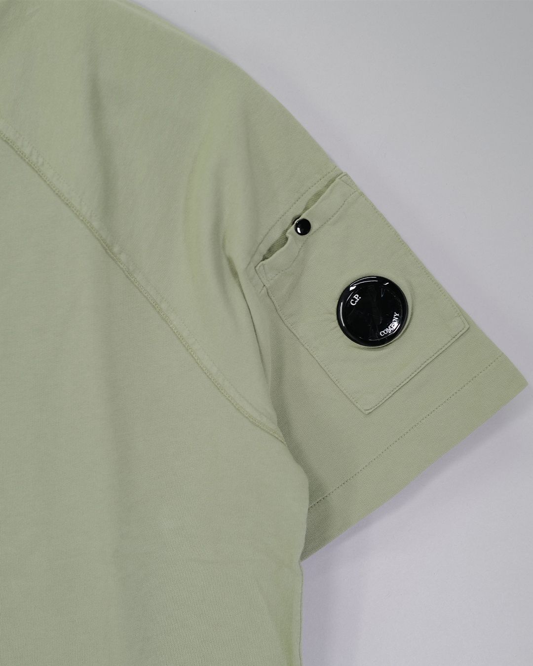 LIGHT FLEECE SHORT SLEEVE SWEATSHIRT  [MOSS GRAY]