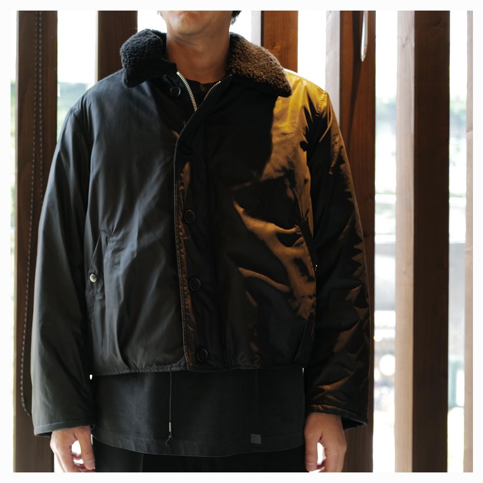 OUR LEGACY - GRIZZLY JACKET Black Wax Mirage Tech | River