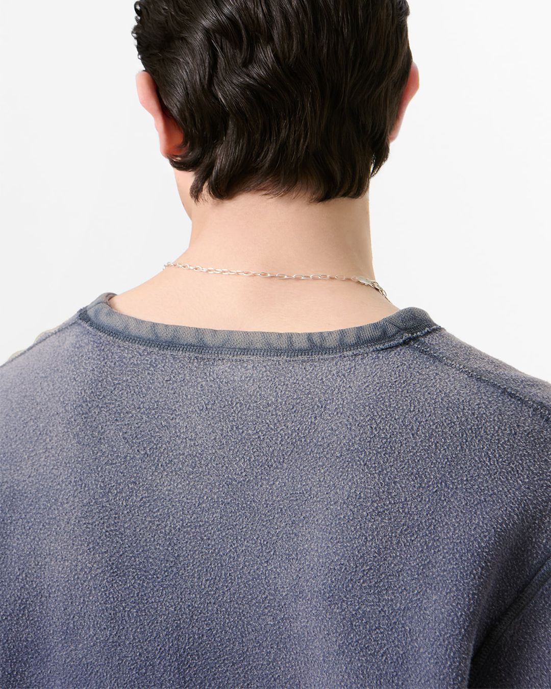 DOUBLE LOCK U NECK  Grape Alloy Star Fleece