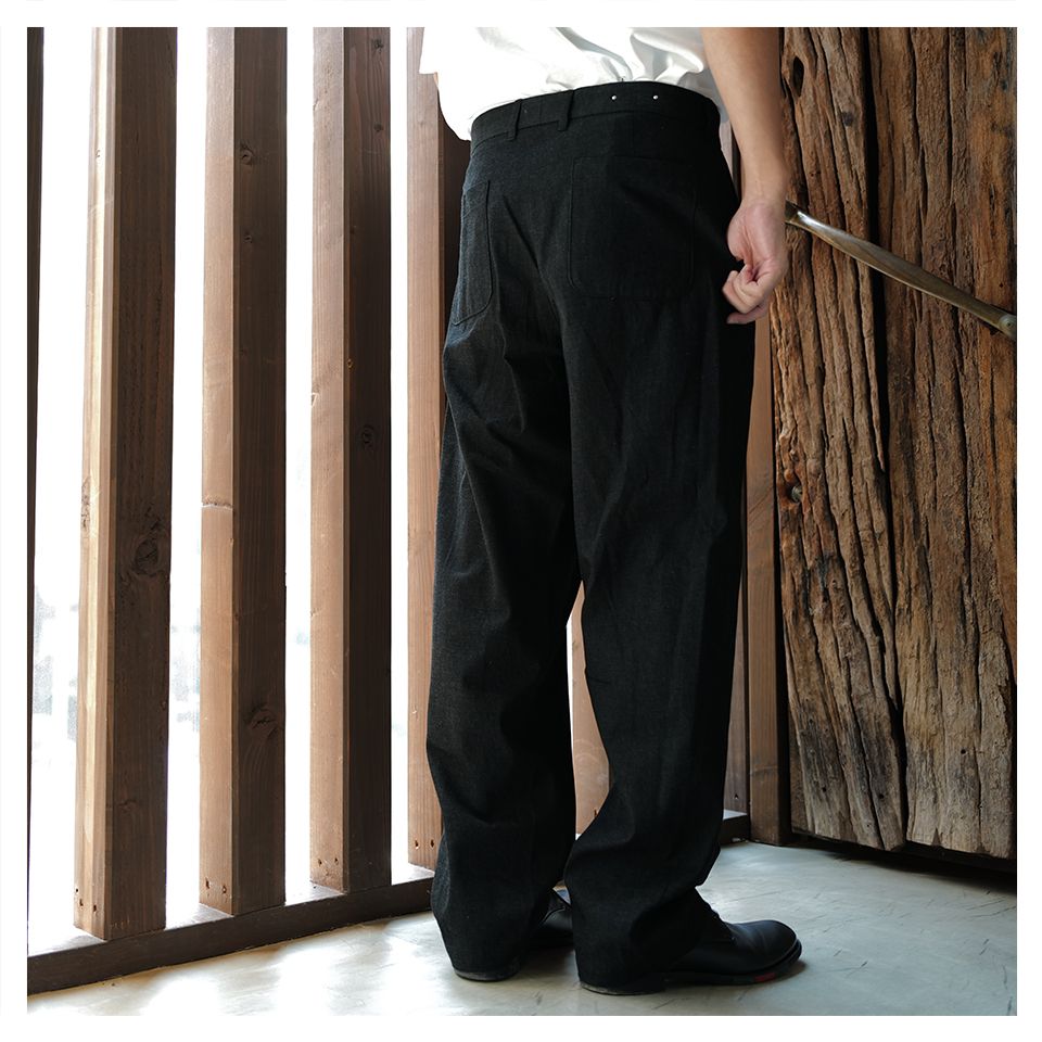 【Last1 Size3】Washed Denim Easy TRS