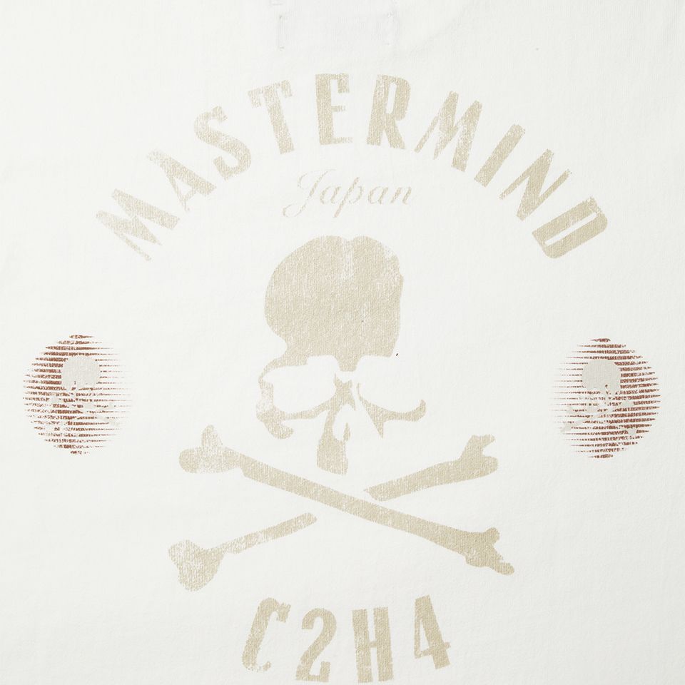 mastermind JAPAN - C2H4 x MMJ Logo T-shirt Mist White | River