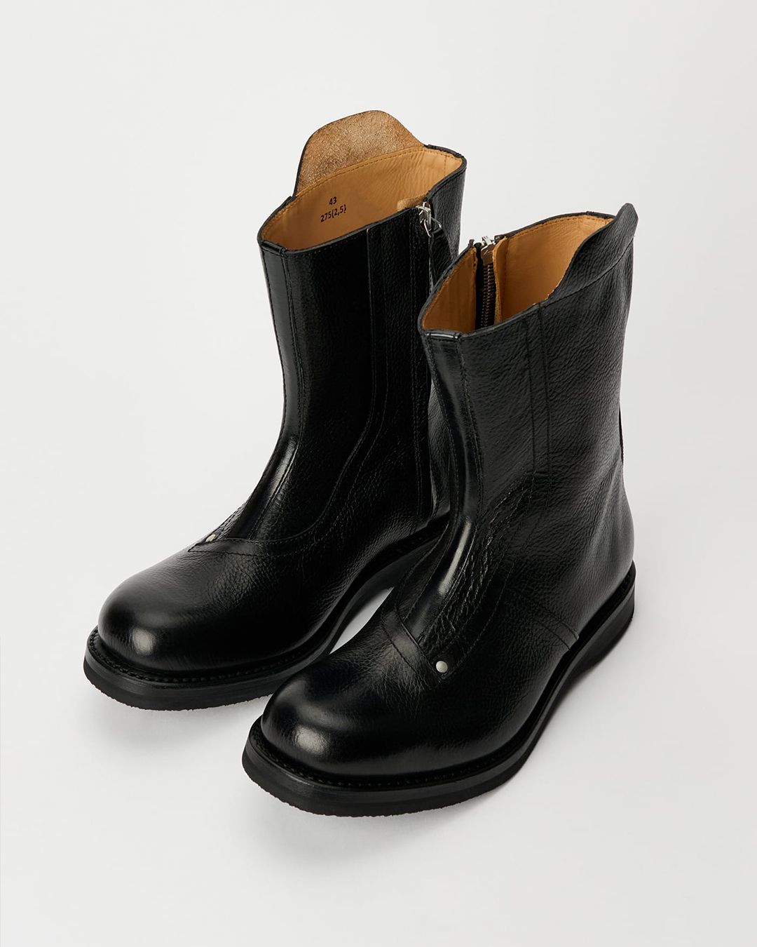 MOTO BOOT   Deep Black Leather