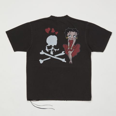 【MASTERMIND WORLD】 xBETTY BOOP S/S TEE ( DAMEGED ) MULTI COLOR <REGULAR FIT>