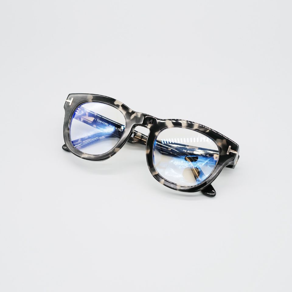 TOM FORD EYEWEAR - FT5873-B-49005 / メガネ フレーム / グローバルフィット / ブラックxベージュフレーム |  River