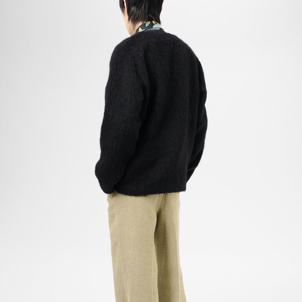 CARDIGAN Black Mohair