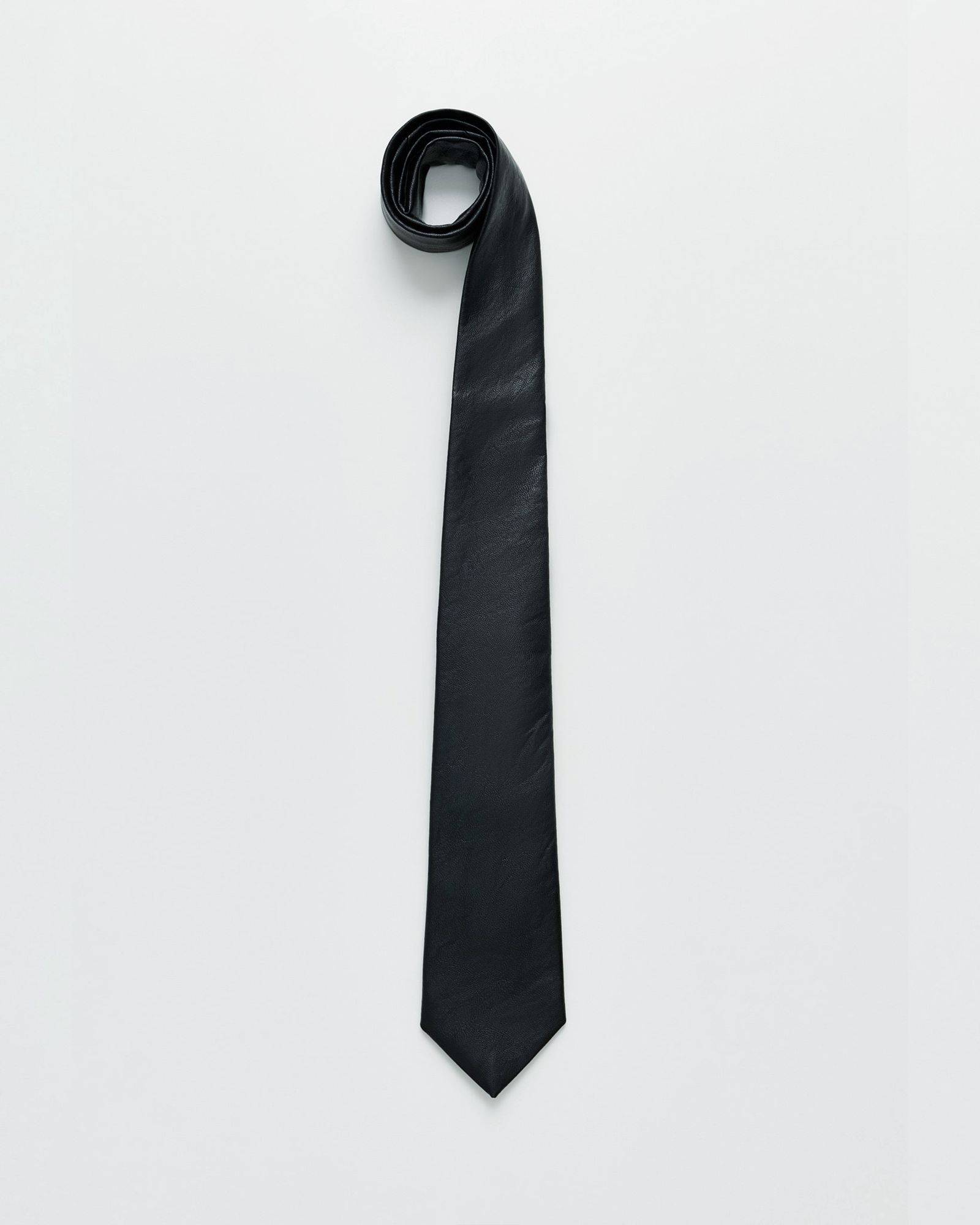 TIE  Black Real Fake Leather