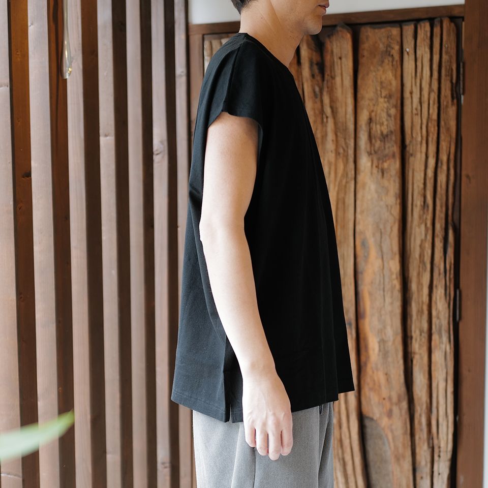 23ss MINEDENIM Big Nosleeve T-SH ノースリーブ-