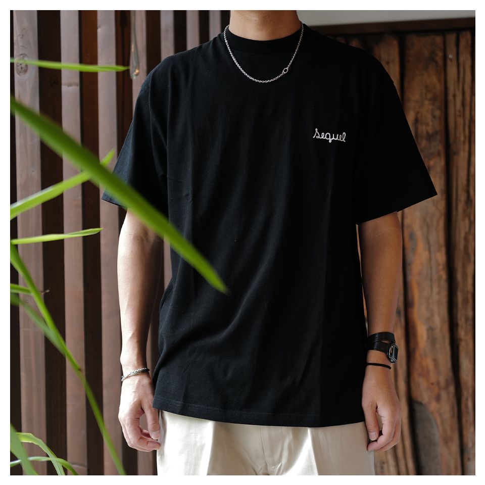 SQ-25SS-ST-14 T-SHIRT  BLACK