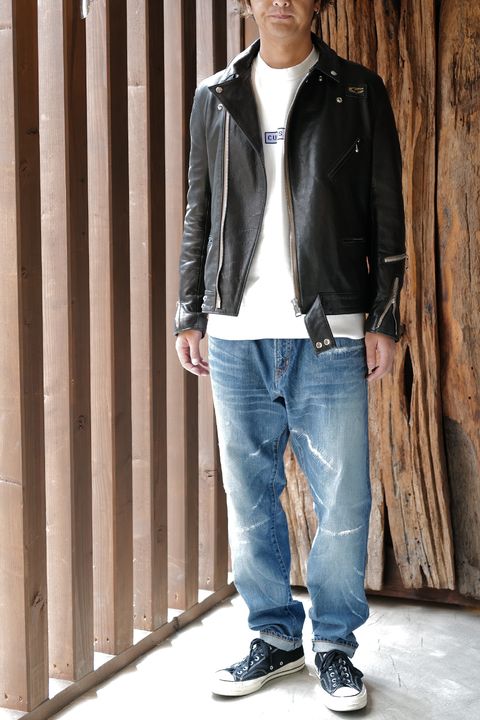 SEQUELのデニムにLewis Leathers