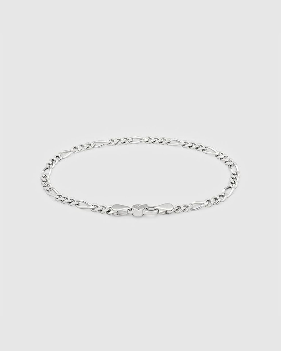 Bo Bracelet Medium 7.7Inch(19.5cm) / ボーチェーンミディアムブレスレット / 925スターリングシルバー / ホワイトロジウムメッキ (ユニセックス)