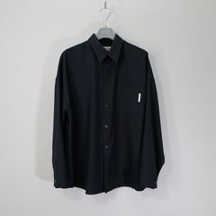 【ラスト1点Size46】TROPICAL WOOL SHIRT  BlueBlack