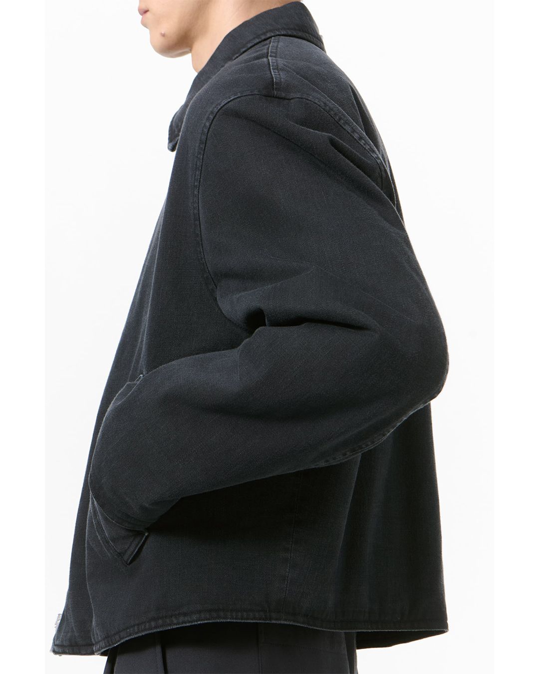 SLIGHT JACKET   Enzyme Obsidian Field Sateen