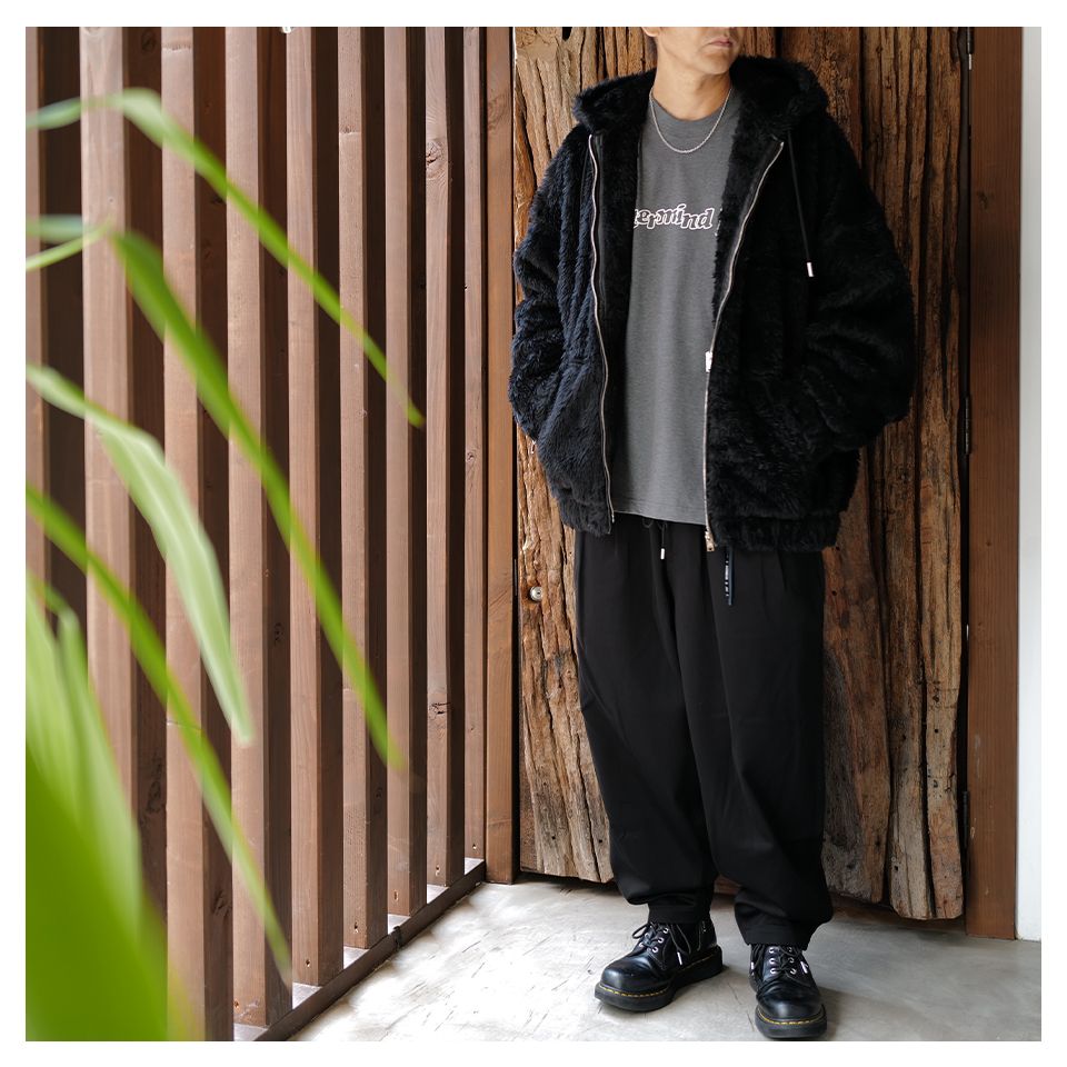 【mastermindJAPAN】 POLAR BEAR ZIP-UP HOODIE  BLACK