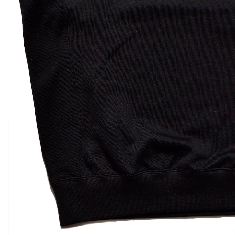 MINEDENIM - Basic Crewneck Sweat SH BLACK | River