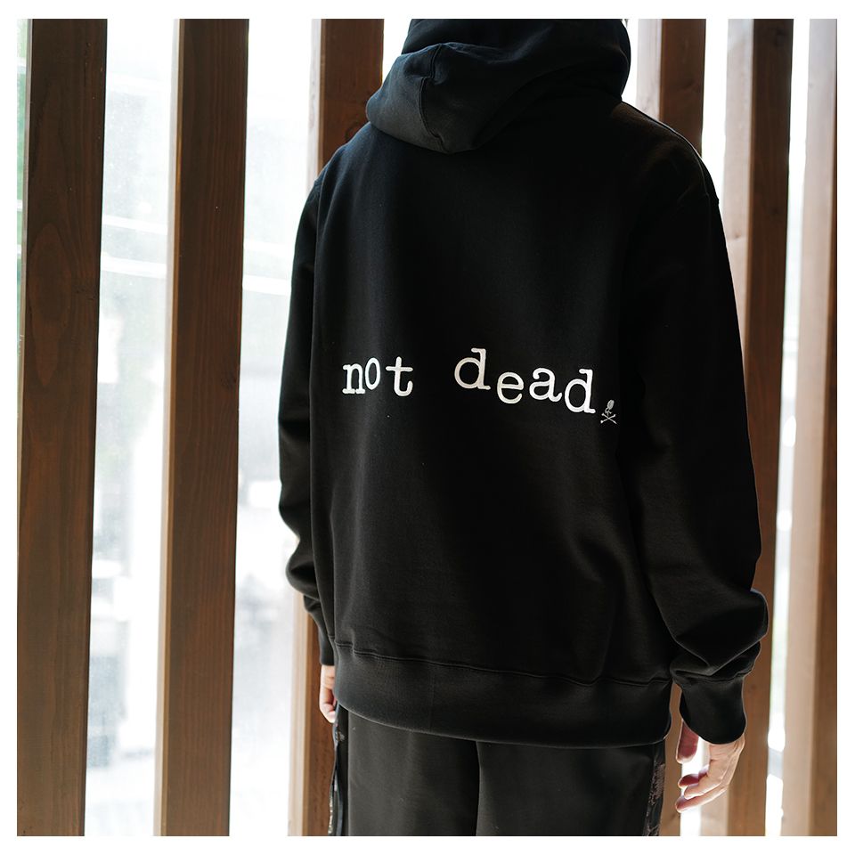 Last1 XL 【mastermindJAPAN】 NOT DEAD HOODIE  BLACK