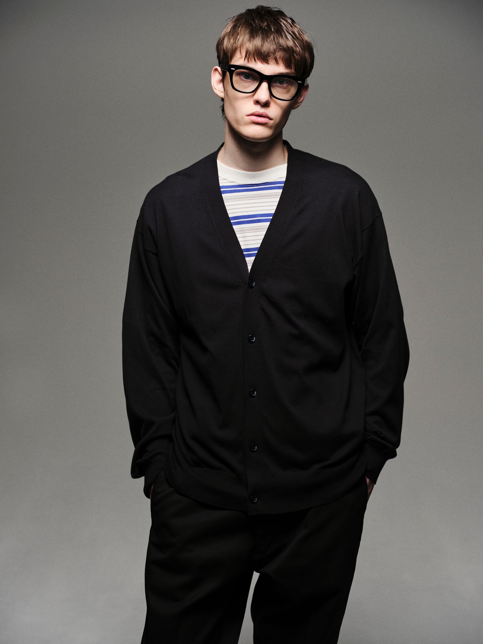 KNIT CARDIGAN [BLACK]