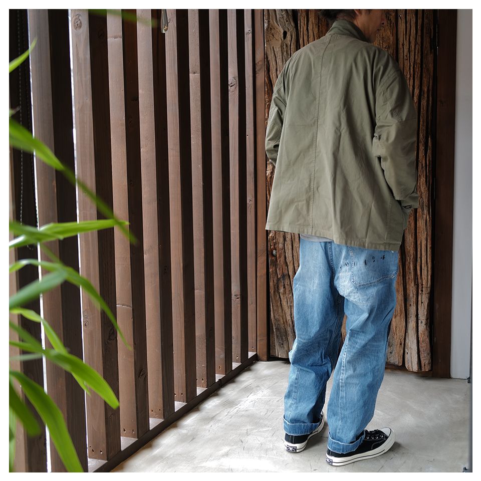 【Last1 XL】 DM1-1 Denim Cargo [CUSTOMISED] Light Indigo