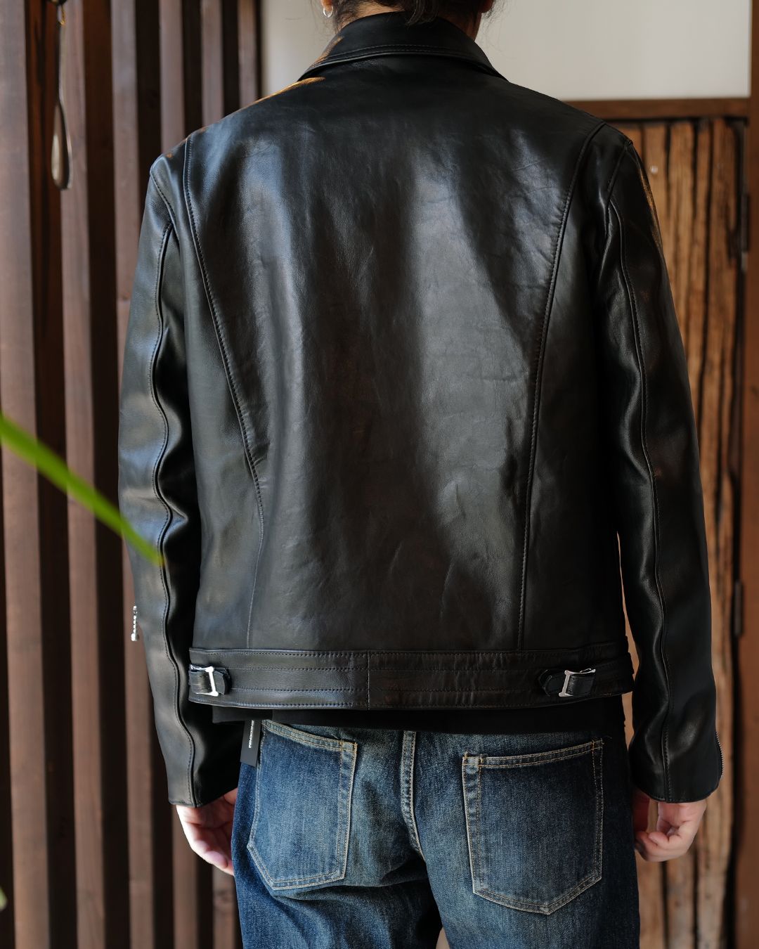 Cyclone -サイクロン- 【Tight-Fit】   (シープレザー / 裏地:ブラックニット)Black