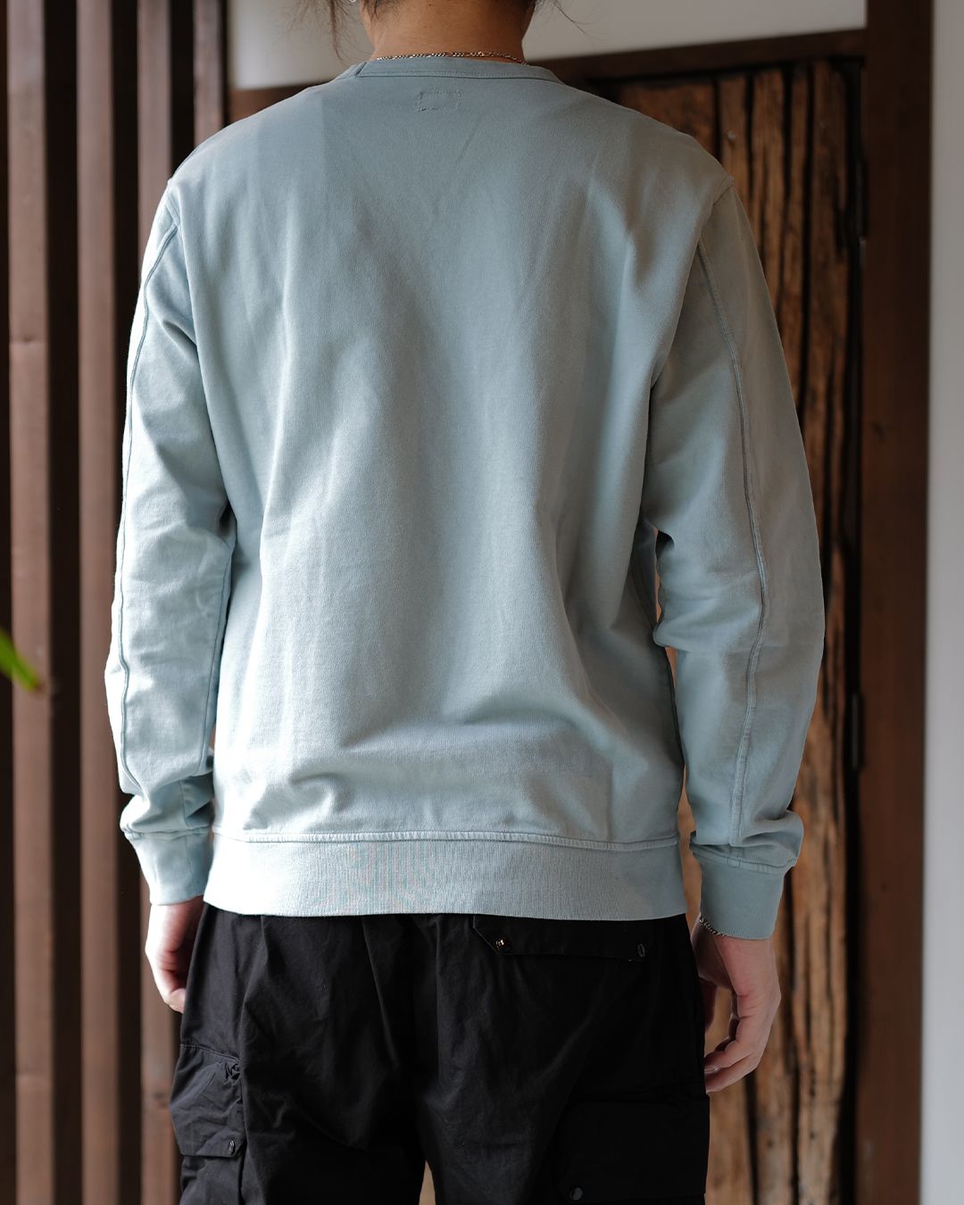 LIGHT FLEECE CREWNECK SWEATSHIRT SilverBlue